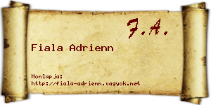 Fiala Adrienn névjegykártya