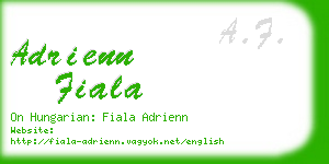 adrienn fiala business card